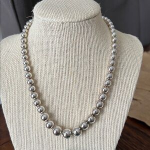 Tiffany & Co. Silver Bead Necklace